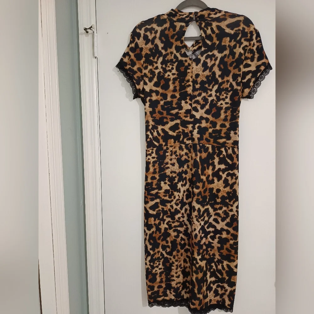 Venus leopard dress size large - Picture 1 of 5